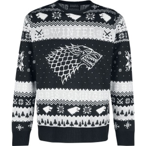 Game Of Thrones Winter Is Coming Pletený svetr šedá - Merchstore.cz