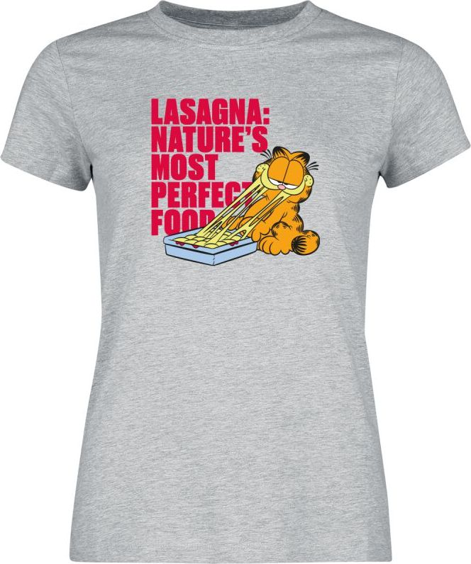 Garfield Lasagna Girl Shirt Dámské tričko prošedivelá - Merchstore.cz Garfield Lasagna Girl Shirt Dámské tričko prošedivelá - Merchstore.cz