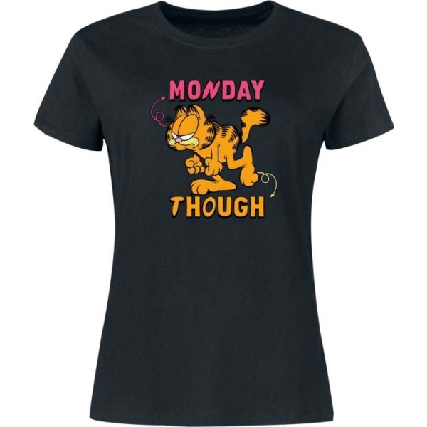 Garfield Monday Tough Dámské tričko černá - Merchstore.cz