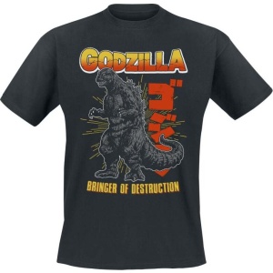 Godzilla Bringer Of Destruction Tričko černá - Merchstore.cz