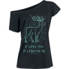 Harry Potter Expecto Patronum Dámské tričko černá - Merchstore.cz