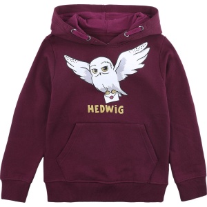 Harry Potter Kids - Hedwig detská mikina s kapucí červená - Merchstore.cz