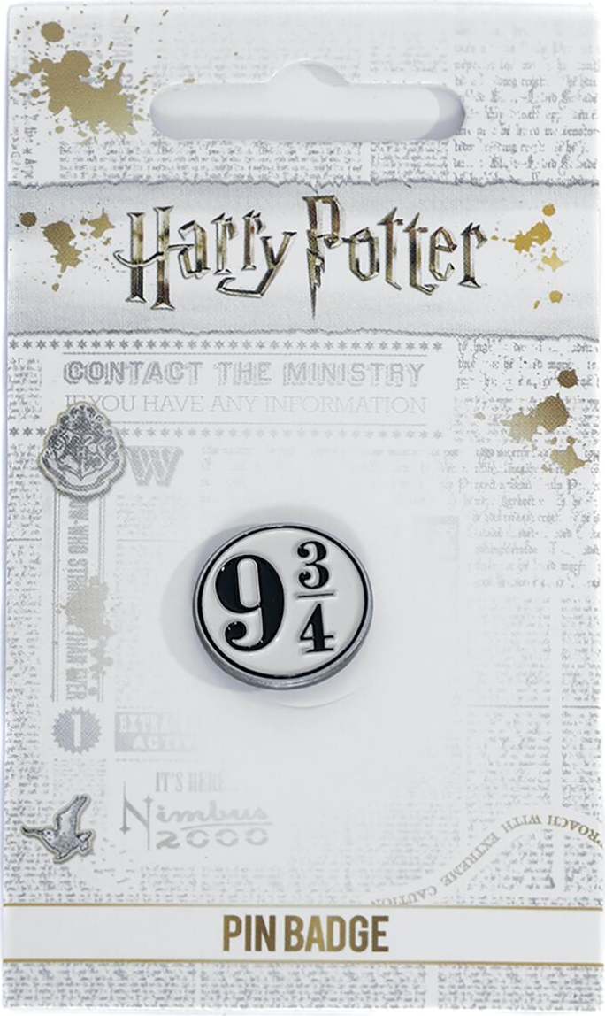 Harry Potter Nástupiště 9 3/4 Odznak stríbrná - Merchstore.cz Harry Potter Nástupiště 9 3/4 Odznak stríbrná - Merchstore.cz