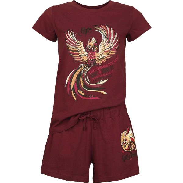 Harry Potter Order Of The Phoenix pyžama vínová - Merchstore.cz