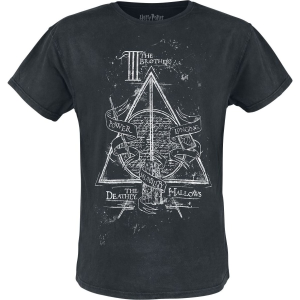 Harry Potter The Deathly Hallows Tričko černá - Merchstore.cz