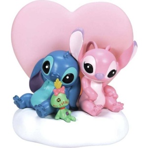 Lilo & Stitch Soška Stitch and Angel se světelným efektem Socha vícebarevný - Merchstore.cz