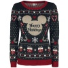 Mickey & Minnie Mouse Happy Holidays Pletený svetr vícebarevný - Merchstore.cz