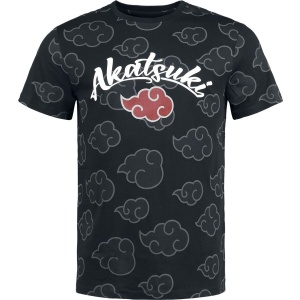 Naruto Akatsuki All Over Tričko černá - Merchstore.cz