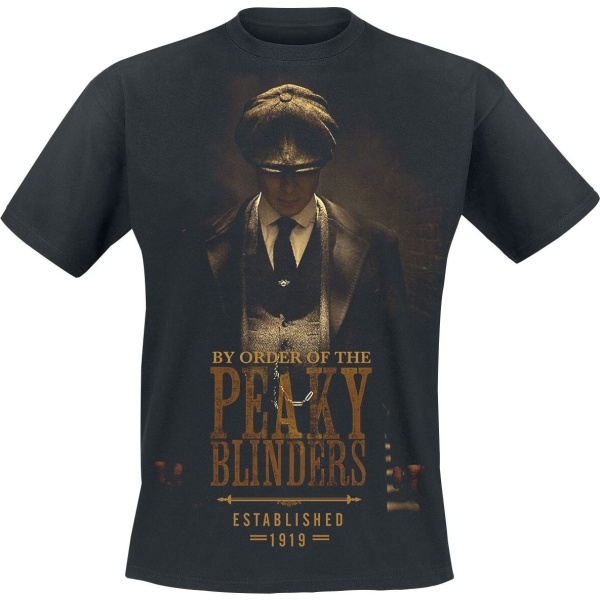 Peaky Blinders Est 1919 Tričko černá - Merchstore.cz