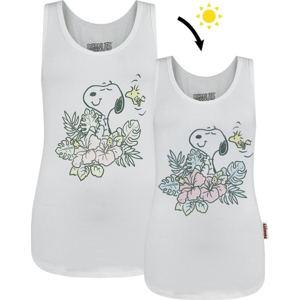 Peanuts Snoopy Dámský tank top bílá - Merchstore.cz