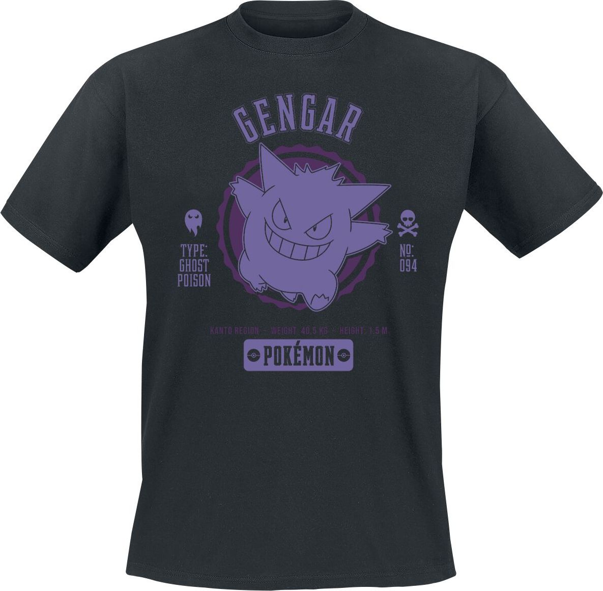 Pokémon Gengar Tričko černá - Merchstore.cz