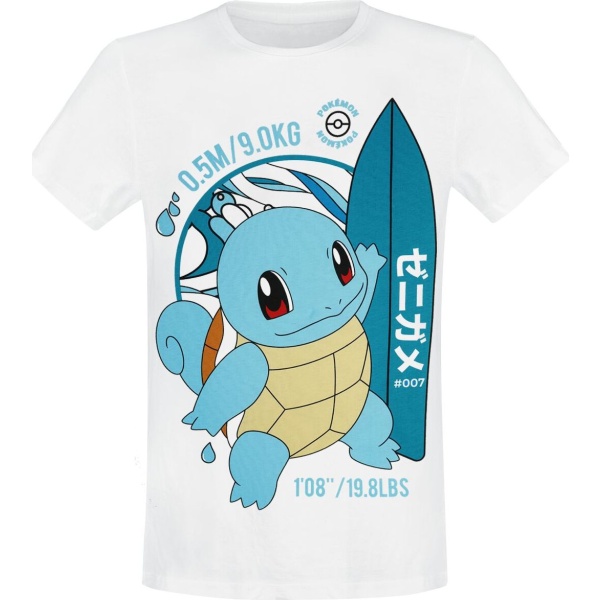 Pokémon Squirtle Dámské tričko bílá - Merchstore.cz