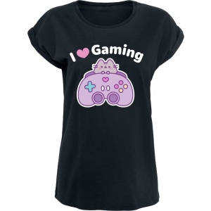 Pusheen I Love Gaming Dámské tričko černá - Merchstore.cz