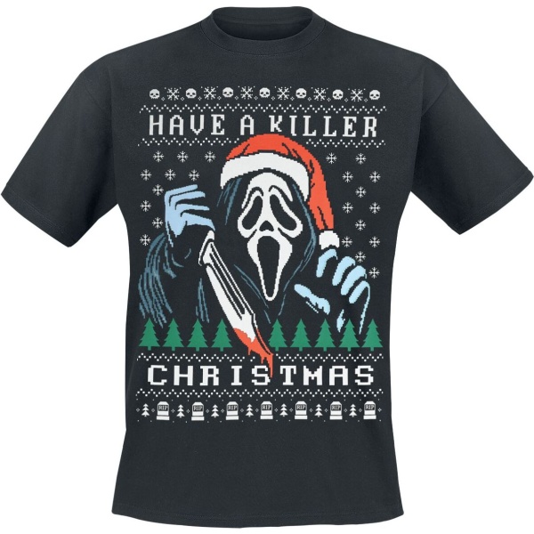 Scream (Film) Ghostface - Have A Killer Christmas Tričko černá - Merchstore.cz