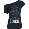 Sesame Street Cookie Dámské tričko černá - Merchstore.cz