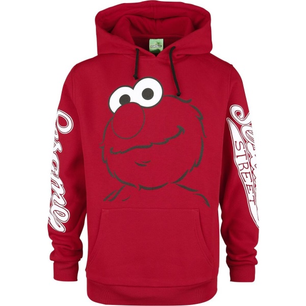 Sesame Street Elmo Mikina s kapucí červená - Merchstore.cz