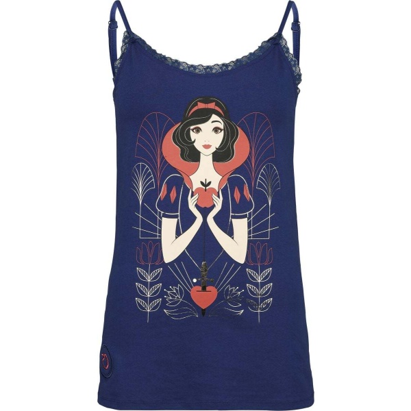 Sněhurka a sedm trpaslíků Disney Princess - Picnic Collection - Snow White Dámský top modrá - Merchstore.cz