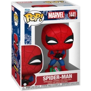 Spider-Man Vinylová figurka č.1441 Spider-Man (Holiday) Sberatelská postava vícebarevný - Merchstore.cz