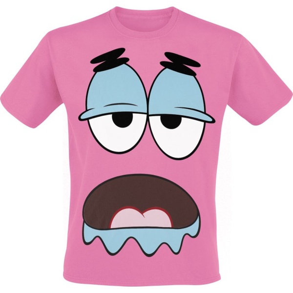 SpongeBob SquarePants Patrick Big Face Tričko růžová - Merchstore.cz