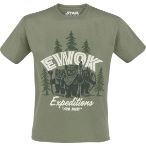 Star Wars Ewok Expeditions Tričko zelená - Merchstore.cz