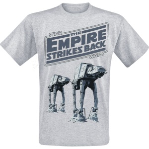 Star Wars The Empire Strikes Back Tričko šedá - Merchstore.cz