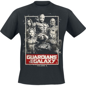 Strážci galaxie Vol. 3 - The Guardians Tričko černá - Merchstore.cz