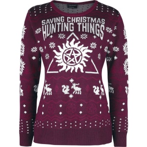 Supernatural Saving Christmas Pletený svetr vícebarevný - Merchstore.cz