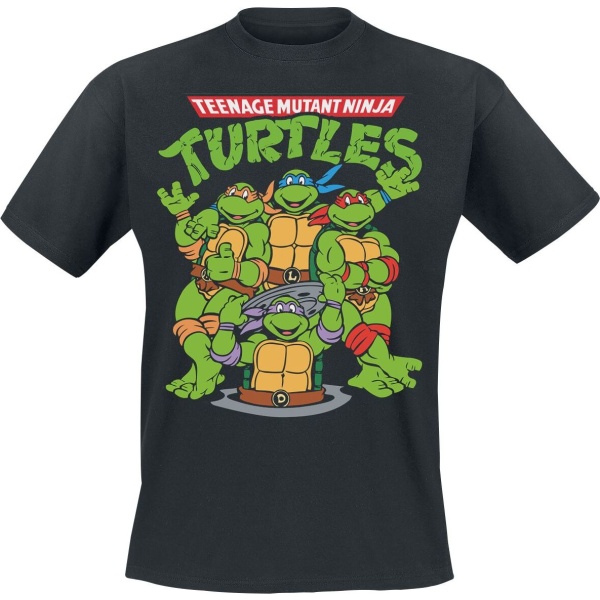 Teenage Mutant Ninja Turtles Group Tričko černá - Merchstore.cz