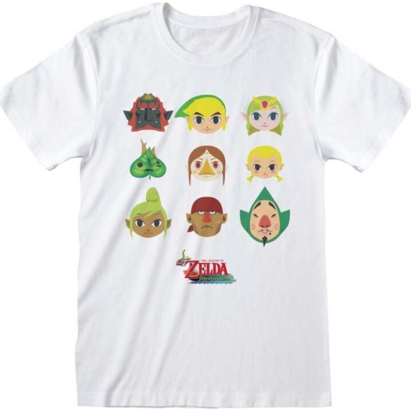 The Legend Of Zelda Wind Waker Faces Tričko bílá - Merchstore.cz