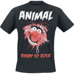 The Muppets Animal - Ready To Rock Tričko černá - Merchstore.cz