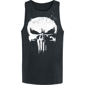 The Punisher Sprayed Skull Logo Tank top černá - Merchstore.cz