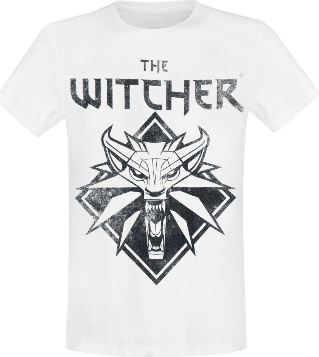 The Witcher Wolf Logo Tričko bílá - Merchstore.cz The Witcher Wolf Logo Tričko bílá - Merchstore.cz