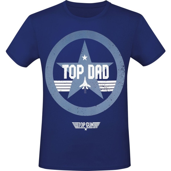 Top Gun Top Dad Tričko modrá - Merchstore.cz