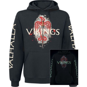 Vikings Valhalla Mikina s kapucí černá - Merchstore.cz