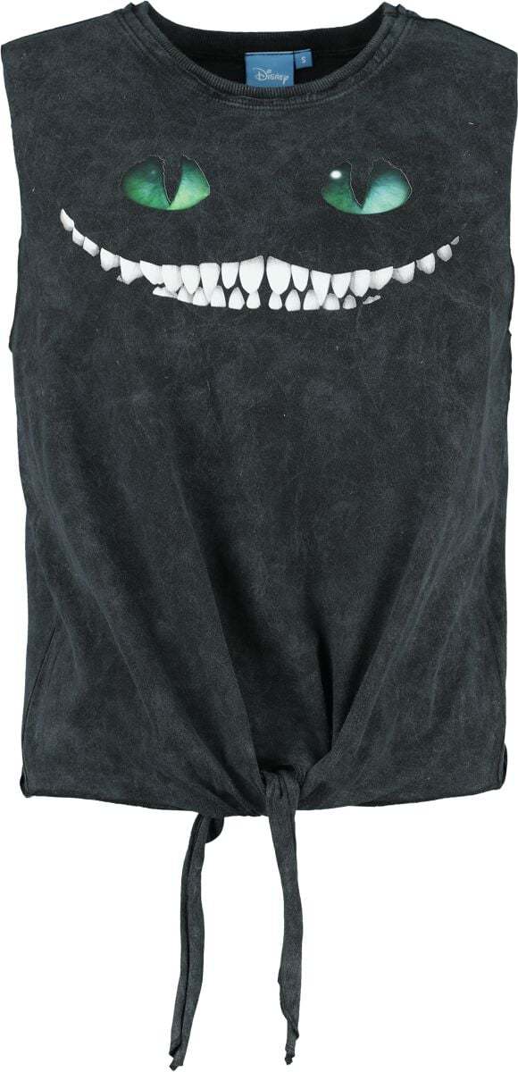 Alice in Wonderland Grinsekatze - Smile Dámský top černá - Merchstore.cz