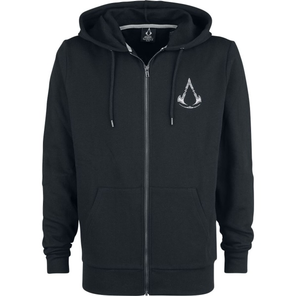 Assassin's Creed Valhalla - Crest Mikina s kapucí na zip černá - Merchstore.cz