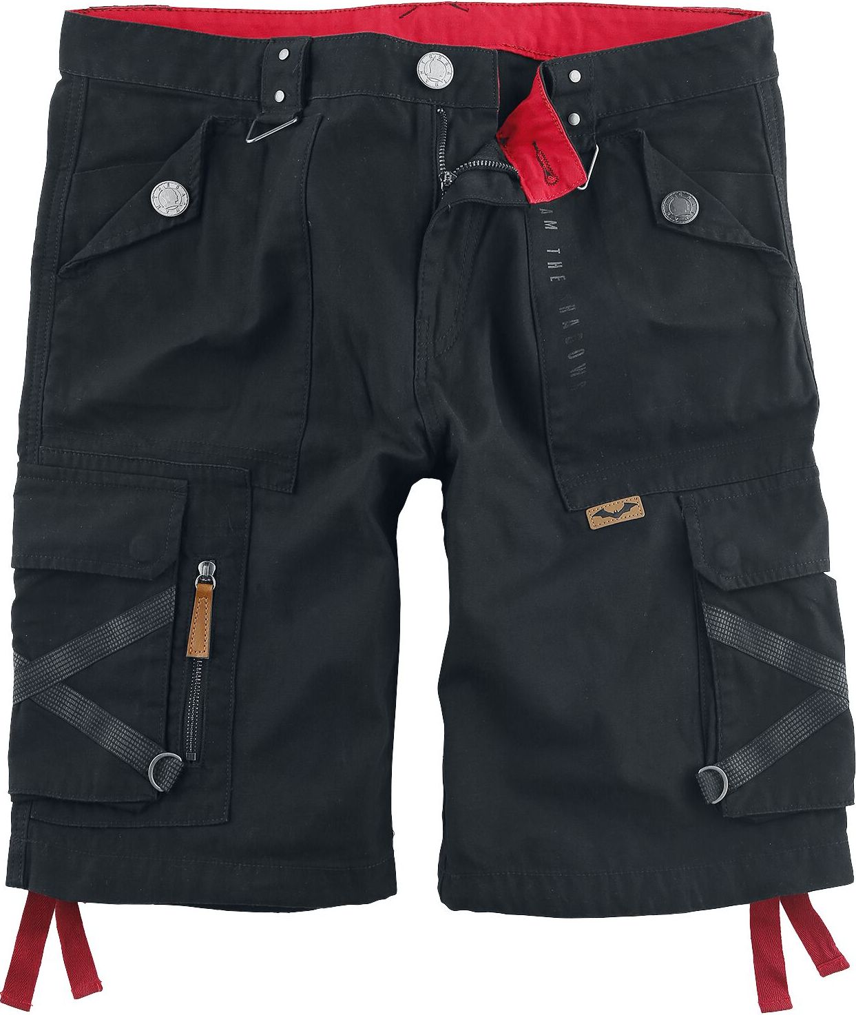 Batman The Batman - Red Cargo kraťasy černá - Merchstore.cz Batman The Batman - Red Cargo kraťasy černá - Merchstore.cz