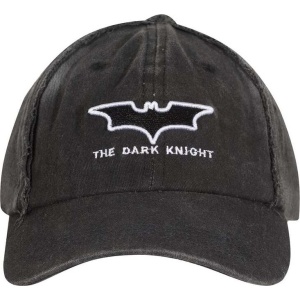 Batman The Dark Knight - Logo Denim Wash Cap Baseballová kšiltovka šedá - Merchstore.cz