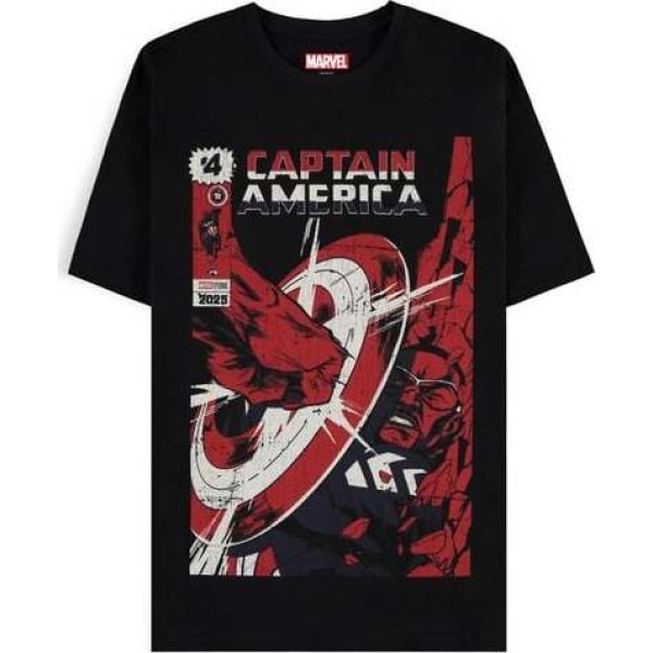 Captain America Brave New World - Retro Tričko černá - Merchstore.cz