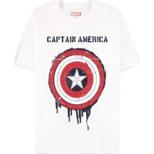 Captain America Brave New World - Shield Tričko bílá - Merchstore.cz