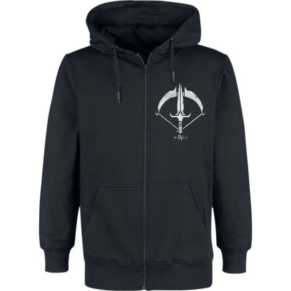 Diablo 4 - Rogue Sigil Mikina s kapucí na zip černá - Merchstore.cz