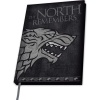 Game Of Thrones House Stark Notes cerná/šedá - Merchstore.cz