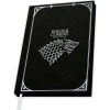 Game Of Thrones House Stark Notes cerná/stríbrná - Merchstore.cz