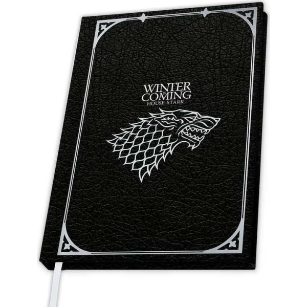 Game Of Thrones House Stark Notes cerná/stríbrná - Merchstore.cz