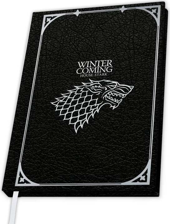 Game Of Thrones House Stark Notes cerná/stríbrná - Merchstore.cz Game Of Thrones House Stark Notes cerná/stríbrná - Merchstore.cz