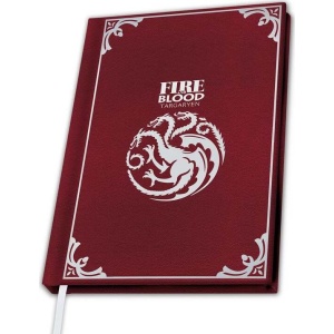 Game Of Thrones House Targaryen Notes červená - Merchstore.cz