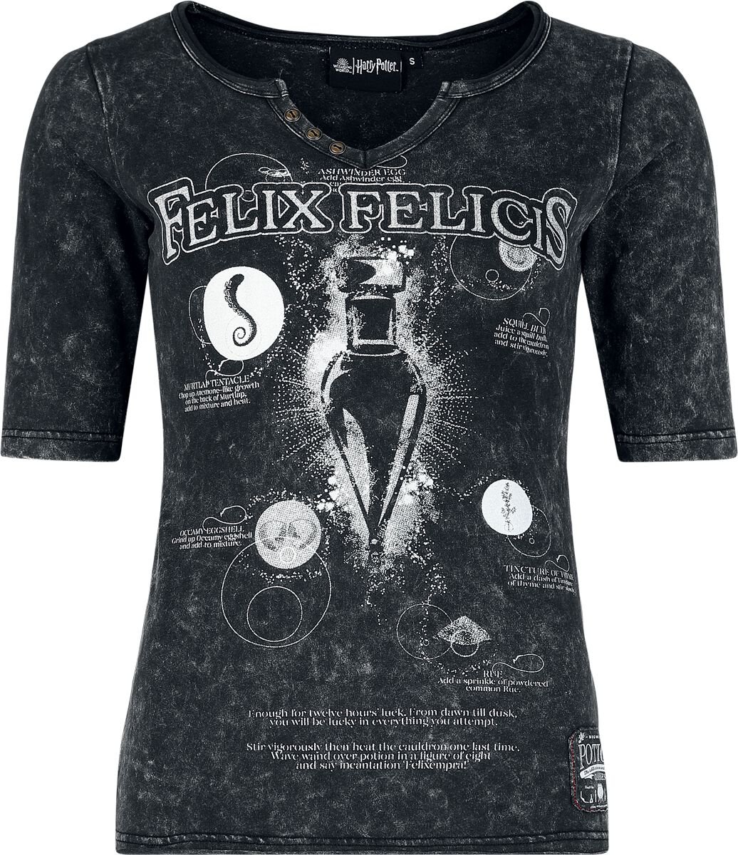 Harry Potter DA Grunge Collection - Felix Felicis Dámské tričko s dlouhými rukávy černá - Merchstore.cz Harry Potter DA Grunge Collection - Felix Felicis Dámské tričko s dlouhými rukávy černá - Merchstore.cz