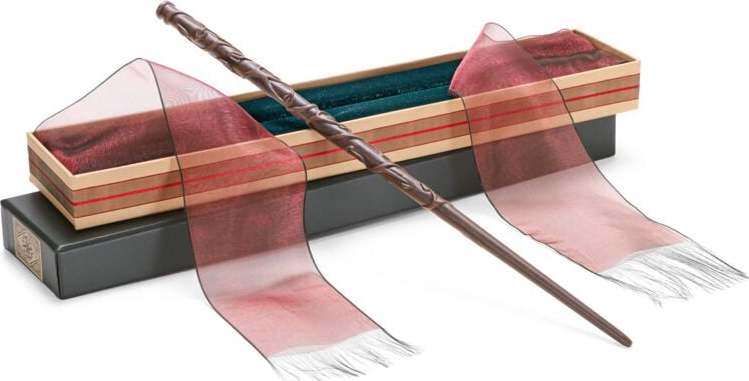 Harry Potter Hermionina kouzelná hůlka v Ollivanderově krabičce dekorace hnědá - Merchstore.cz