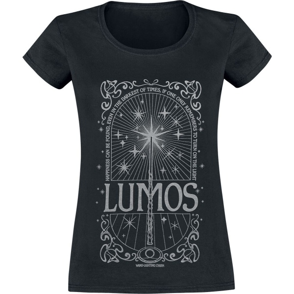 Harry Potter Lumos Dámské tričko černá - Merchstore.cz