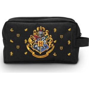 Harry Potter Toaletní taštička Hogwarts Kosmetická taška černá - Merchstore.cz